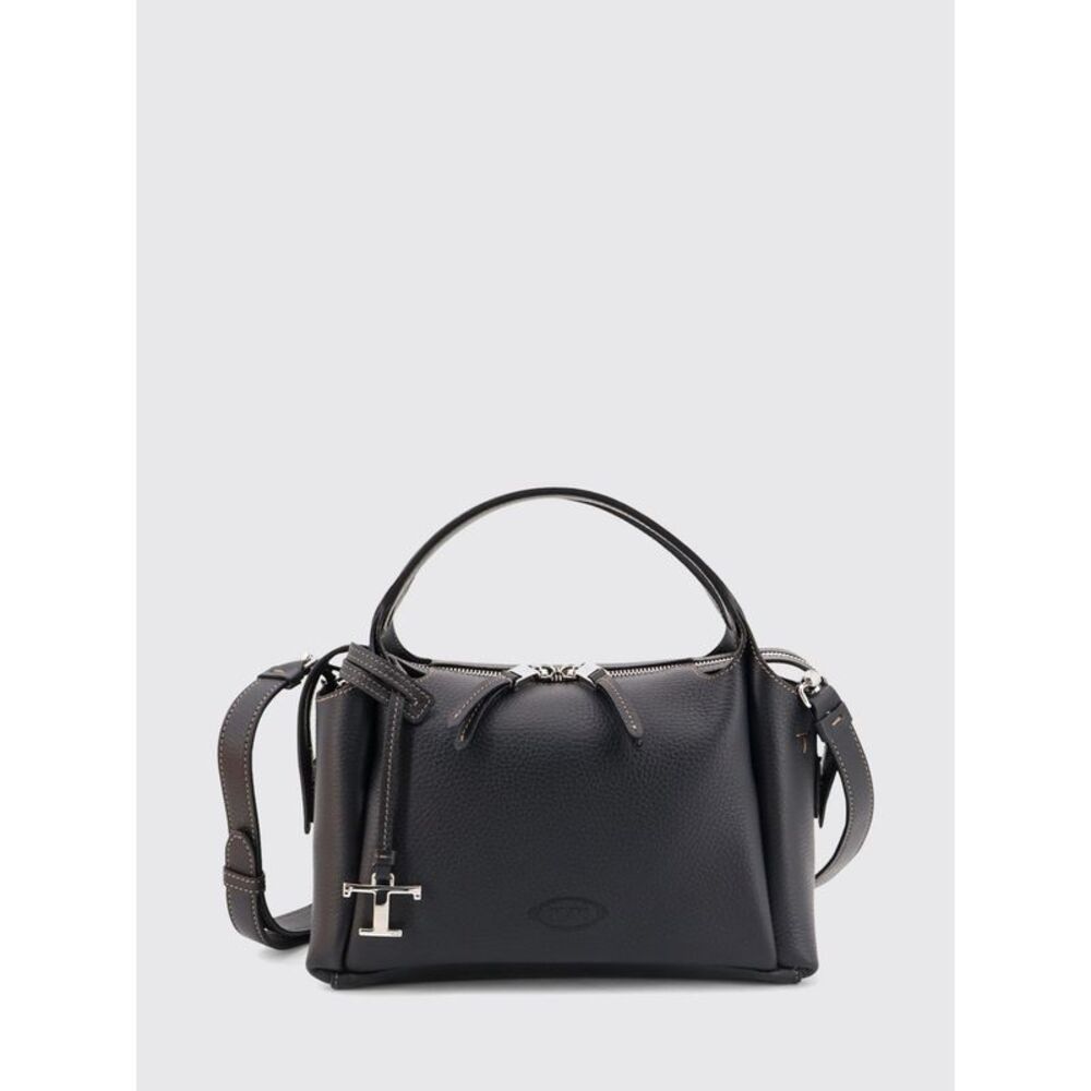 Tod's Women Grained Leather Handbag Tod's With Shoulder Strap And Logo Charm